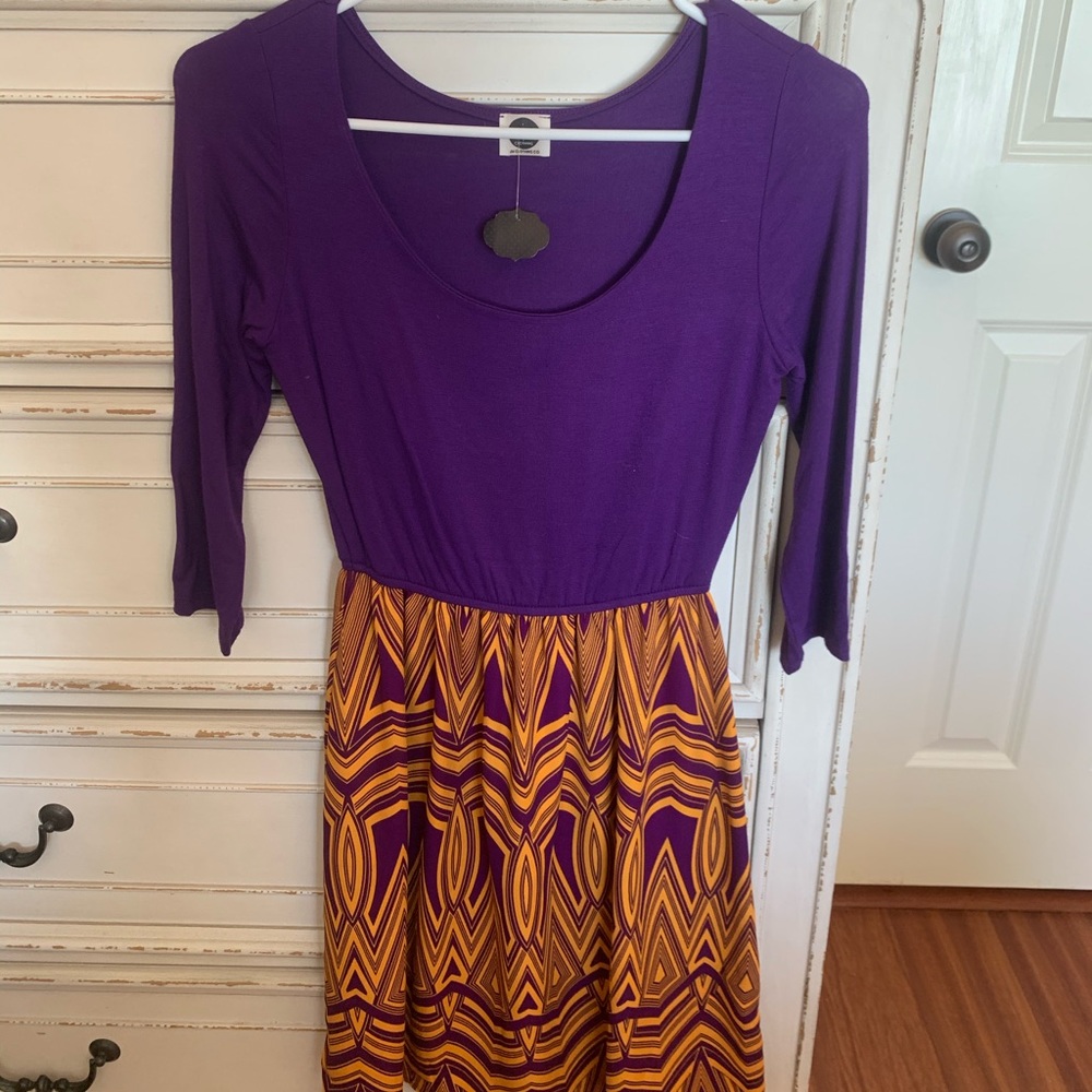Purple and Gold dress!